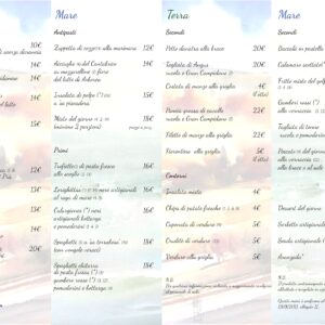 Menu Estivo